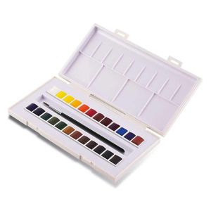 SENNELIER „La petite Aquarelle“ Aquarell-Reisesets mit 24 1/2 Näpfe