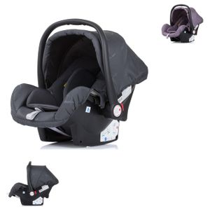 Chipolino Detská autosedačka Zara Skupina 0+ (0 - 13 kg) Nastaviteľný pás, hojdacia základňa Tmavo šedá