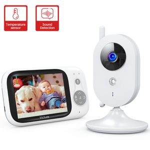 Victure Babyphone mit Kamera Baby Monitor mit 3,2-Zoll-LCD Digital Bildschirm und Wiegenlied Nachtsichtkamera mit Temperaturüberwachung, Gegensprechfunktion und Sound-aktivieren Schlaflieder