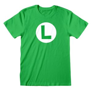 Super Mario - T-Shirt für Herren/Damen Unisex HE335 (L) (Grün/Weiß)