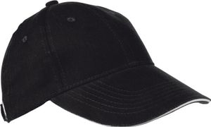 Baumwoll-Basecap 6 Panel heavy-brushed Baumwolle / Farbe: schwarz Baumwoll-Basecap 6 Panel heavy-brushed Baumwolle / Farbe: schwarz
