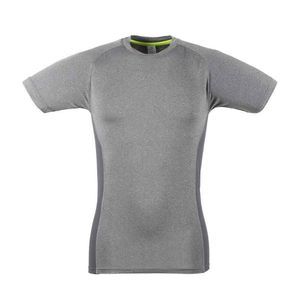 Tombo - T-Shirt für Herren PC6014 (L) (Grau meliert/Grau)