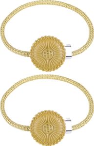 2 Stück Gardinenhalter, fest angebracht, modern, einfach zu verwenden, praktisch, umweltfreundlich, dekorativ, Polyester, Riesenrad-Vorhang-Raffhalter, Wohnzimmer-Accessoires