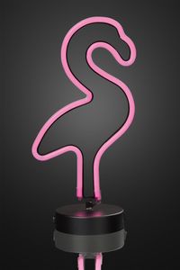 LED Flamingo pink Lampe Leuchte Deko 111 LED´s Indoor Nachtlicht Sihoulette