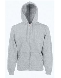 Classic Hooded Sweat Jacket - Farbe: Heather Grey - Größe: L