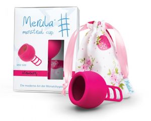 Merula Menstrual Cup - Menstruationstasse STRAWBERRY (pink)