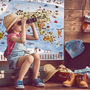 Kinder Weltkarte XXL Poster - Deutsch
