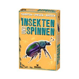 MOSES Trumpfen Spielen Quizzen - Insekten & Spinnen - 50 Karten Quiz