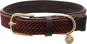 Kentucky Dogwear Hundehalsband Geflochten Nylon Bordeaux XXS