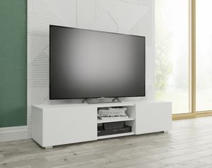 TV Lowboard / Sideboard 140 cm breit Hängeschrank Fernsehschrank TV Kommode mit 2 Türen und offenem Fach in 5 Farbvarianten