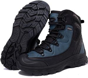 TUINANLE Herren-Stiefeletten im Desert-Military-Stil, Blau, 45, Blau