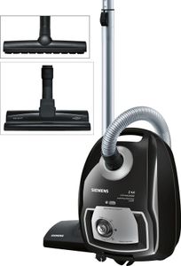 Siemens VSZ4GMJUBI Staubsauger, 600 Watt, , Teppichreinigungsklasse C, Hartbodenreinigungsklasse A, Zubehör im Gerät