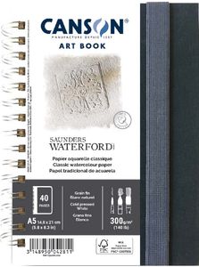 CANSON Skizzenbuch ART BOOK Saunders Waterford DIN A5 20 Blatt Hochformat