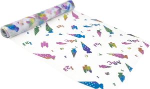 Oblique Unique Tischläufer Läufer für Schuleinführung mit Zuckertüten 123 ABC 290 cm x 29 cm Tischband für Einschulung Deko