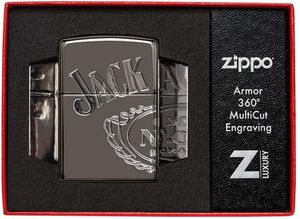 ZIPPO Feuerzeug 60005639 Jack Daniels Multicut 360° Armor Case Black Ice