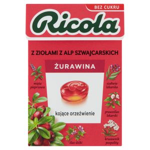 Ricola Schweizer Kräuterbonbon Cranberry 27,5 G