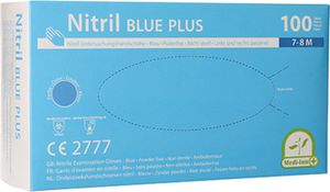 Medi-Inn® Handschuhe, Nitril puderfrei "Blue Plus" blau Größe M