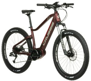 27,5 Zoll E-bike Elektrofahrrad MTB Modell ONE Guera 7.8-S Crussis Pedelec 17,5Ah 630Wh 80Nm Rahmenhöhe 17" (42,3 cm) Dunkel Rot