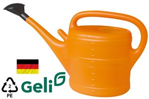 Geli Gießkanne Orange 10 Liter mit Aufsteckvorrichtung - Kunststoff