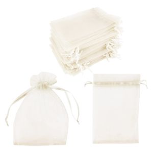 INF Organzabeutel 100er-Pack Crème 10x15 cm