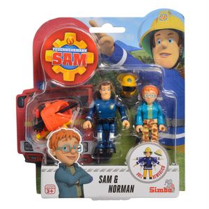 Norman & Sam | Feuerwehrmann Sam | Spiel Figuren Set | Simba Toys