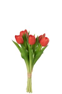 Kytica tulipánov 7 kusovPolyuretánkoralová ružová malá