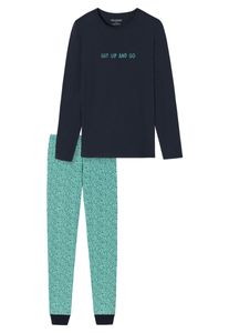 Schiesser schlafanzug pyjama schlafmode bequem Nightwear mint 164