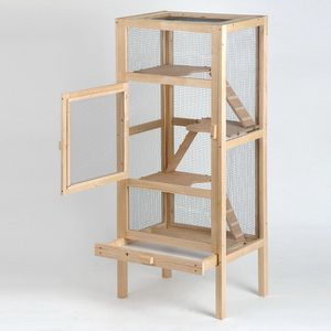 Rohrschneider Nagervoliere Woody Kleintierkäfig Nagerkäfig Chinchilla