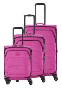 travelite  Adria Kofferset 55/67/78 cm   4 Rollen - Pink