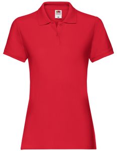 Fruit of the Loom Premium Polo Lady-Fit, Farbe:rot, Größe:M