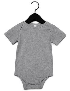 Bella+Canvas Baby-Body Baby Jersey kurzarm Onesie 100B Grau Athletic Heather 3-6 Monate