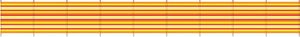 Yello Windschutzscheibe 10 Pole 120 x 610 cm gelb  orange  rot Strandzaun