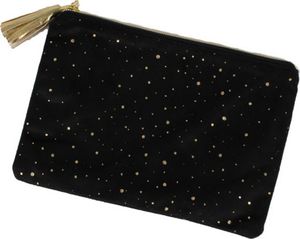 Schminktasche in schwarz mit punkten