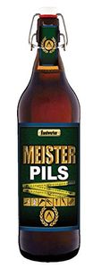 Meister Pils 1 - Liter Bier mit Bügelflasche Geschenkidee