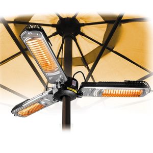 Halogen-Elektroheizgerät mit klappbaren Armen