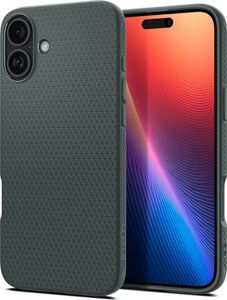 Spigen nakładka Liquid Air do iPhone 16 6,1" zielona