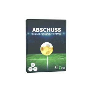 ABSCHUSS - Das Live Fussball Trinkspiel | Kartenspiel | passend zu Bundesliga - Kreisliga Spielen + Champions League + EM-WM | Geschenk Fussballfan