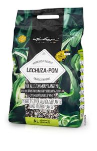 LECHUZA-Pflanzsubstrat LECHUZA-PON 6 Liter | mineralisches Substrat für Zimmerpflanzen | vorgedüngt und torffrei | 19561