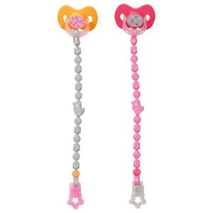 Zapf Creation 832486 - BABY born Magic Schnuller&Kette 2sort 43cm - Pink