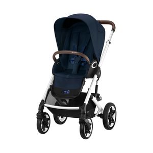 Cybex Talos S Lux - Kinderwagen Kollektion 2024, Cybex Kinderwagen Gestell:Silver, Farbe:Ocean Blue