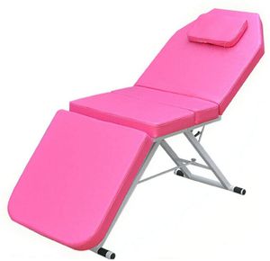 Massageliege Massagetisch  Klappbar Kosmetikliege  Massagebank   Massagebett  Kosmetikbett Schönheit Therapie für Salon, SPA, Tattoo, Schönheit (Pink)
