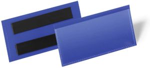 DURABLE Kennzeichnungstasche magnetisch 150 x 67 mm blau 50 Stück