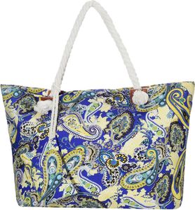 Große Strandtasche Shopper mit Reißverschluss - Paisley-Muster Große Strandtasche Shopper mit Reißverschluss - Paisley-Muster