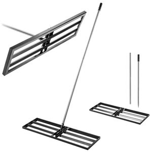 KADAX hrable na trávnik 89x29cm s násadou, vyrovnávacie hrable na starostlivosť o trávnik, vyrovnávacie hrable na vyrovnávanie pôdy, kovové vyrovnávače trávnika, vyrovnávače povrchu