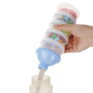 Milch Pulver Spender, Formel Milchpulver-Portionierer für 5 Schicht, Tragbarer Baby Milchpulver Behälter,milchpulver container