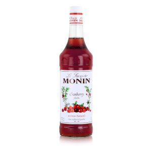 Monin Sirup Cranberry 1L - Cocktails Milchshakes Kaffeesirup (1er Pack)