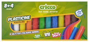 Plastelína pro děti | Plastelína, školní plastelína | 12 barev, pestrobarevná (180 g) Školní potřeby pro mládež | Bezpečná a netoxická