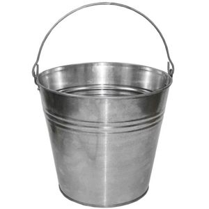 MIKONI Zinkeimer | 12 LITER | Metalleimer mit Henkel, Wassereimer Blecheimer Blecheimer Eimer Dekoeimer
