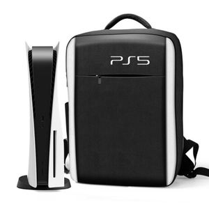 PS5-Reisetasche Rucksack, Tragbarer Multifunktionale Aufbewahrungstasche mit großer Kapazität für PS5 konsole, PS5 Controller und andere PS5 Zubehör (Mit Logo)
