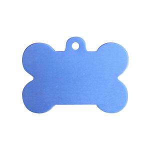 CombiCraft Hundemarke Knochen Blau Groß 50mm